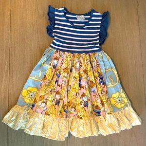 Momi Boutique Disney Beauty & Beast ruffle dress 4